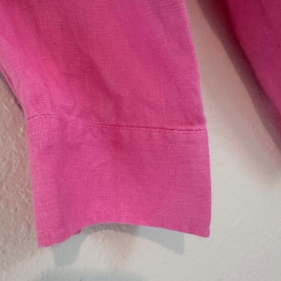 Athleta Retreat Linen Top, Pink, Size Small - Picture 10 of 10